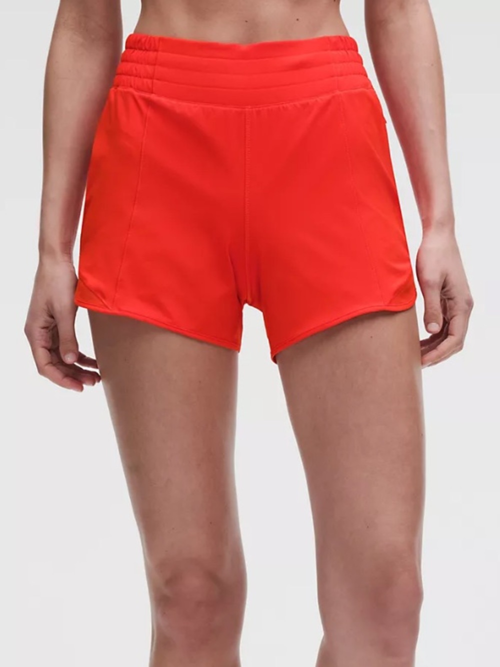 NEW Lululemon Hotty Hot High-Rise Lined Short 4" Cherry Ember